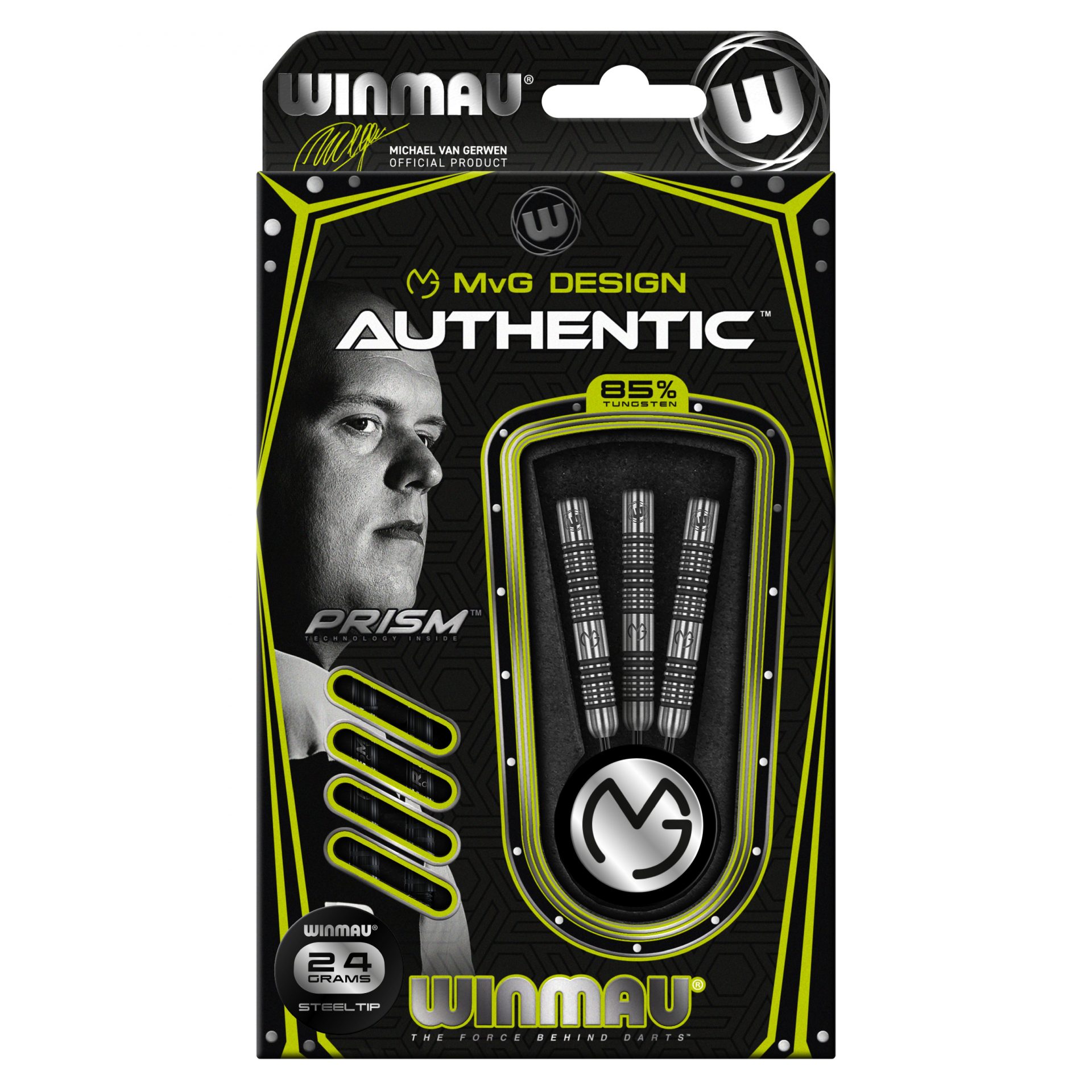 Winmau - MvG Authentic - 85% Tungsten alloy - 22 grams, 23